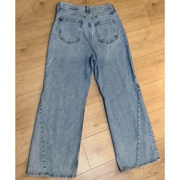 Arizona Jean Co High Rise Seam Front Wide Leg Jeans Size 13 - Picture 3 of 6